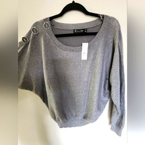 NY & Co. Silver Crop Top